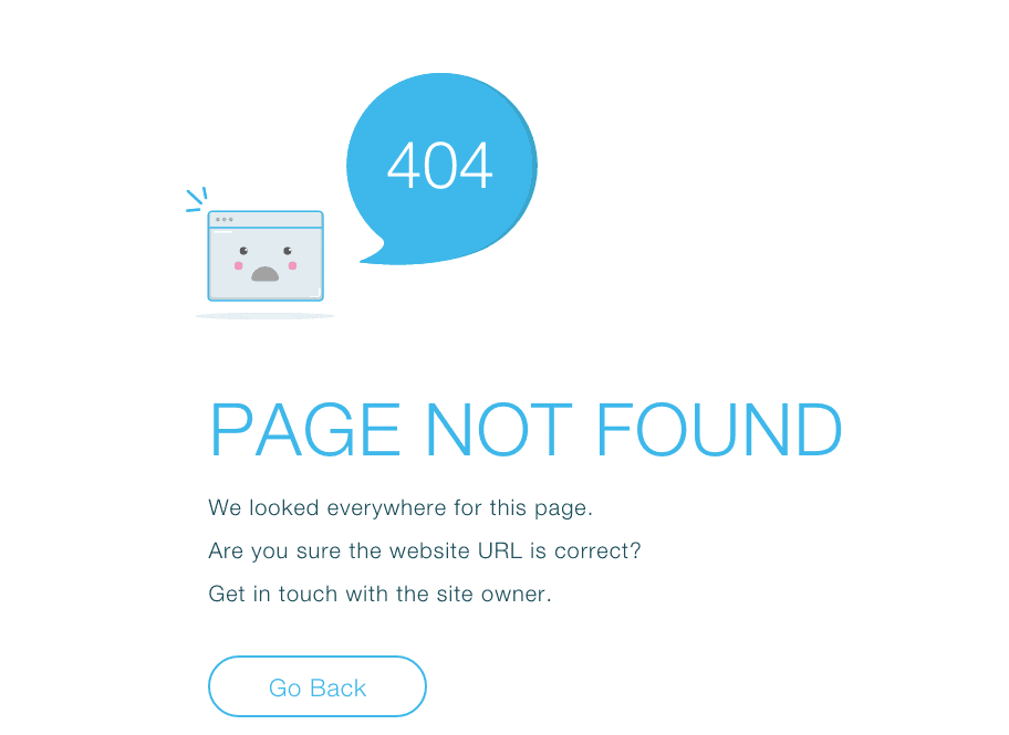 Страница 404 Error Not Found